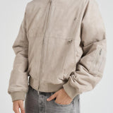 Bomber uomo in tessuto beige MLM100127 BEIGE REPRESENT 