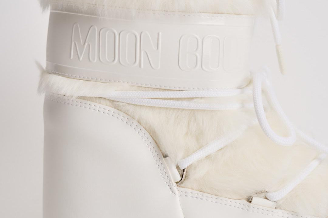 Stivale donna Low Faux Fur bianco 1409390 A002WHITE MOON BOOT 