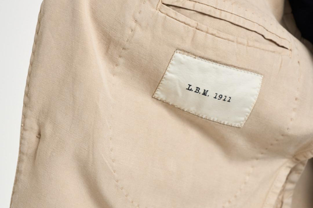 Giacca uomo monopetto beige 2837 651661 L.B.M. 