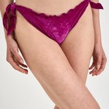 Bikini donna in velluto fuxia SAGITTARIUS+MOON 00014L MC2 SAINT BARTH 