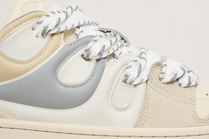 Sneakers uomo bianche e beige ASN172 002/44 BARROW 