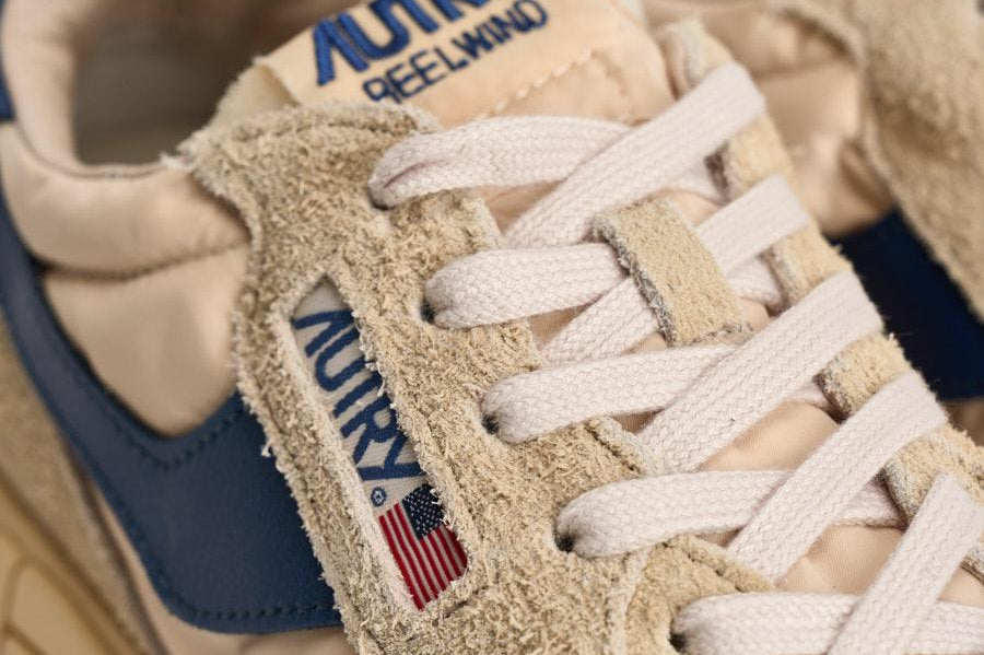 Sneakers reelwind low uomo beige e blu WWLM UT27 AUTRY 