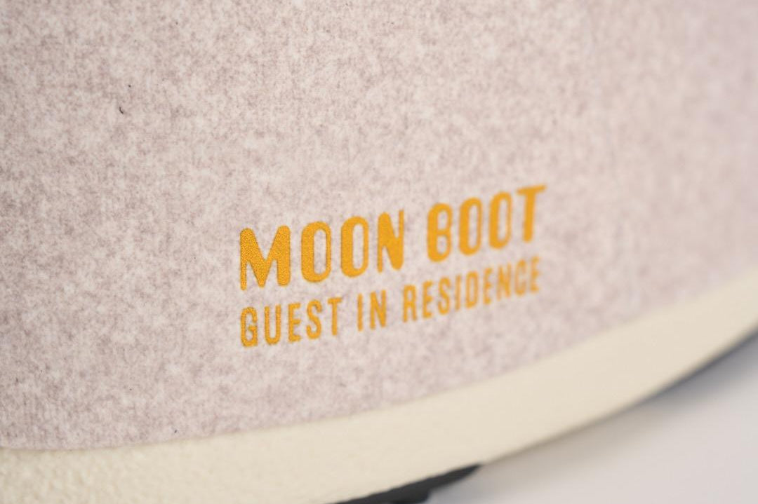 Stivale donna da neve in maglia panna 1409750 L032WHITESAND MOON BOOT 