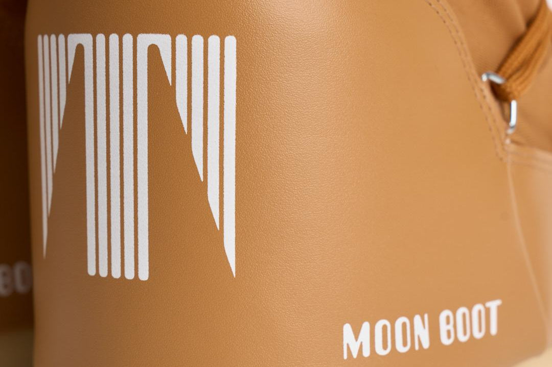 Stivale donna da neve cammello in nylon 1409340 M008COGNAC MOON BOOT 