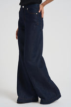 Jeans palazzo in denim donna LPE10V86 BLU NINE IN THE MORNING 