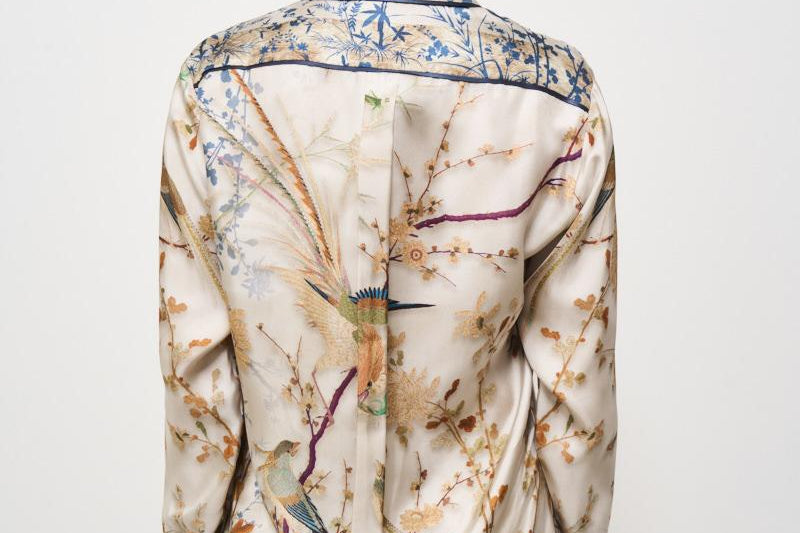 Camicia donna in seta Aloe fantasia 10642 514714 PIERRE-LOUIS MASCIA 