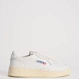 Sneakers donna medalist low in pelle bianca AULW LL15 AUTRY 