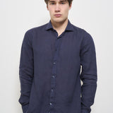 Camicia uomo blu X66TNW UE7 ACCADEMIE TESSILI 