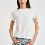T-shirt donna girocollo bianco 211B14605 032 RALPH LAUREN 