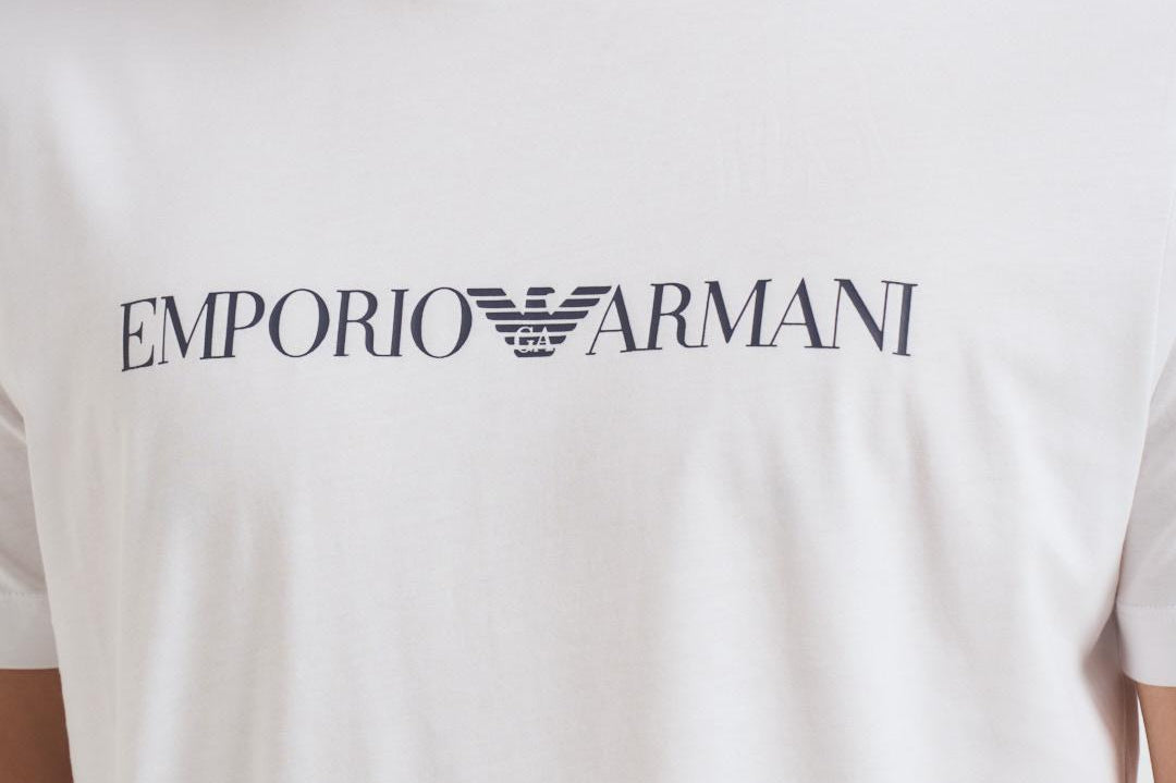 T-shirt uomo girocollo bianca 8N1TN5 0146 EMPORIO ARMANI 