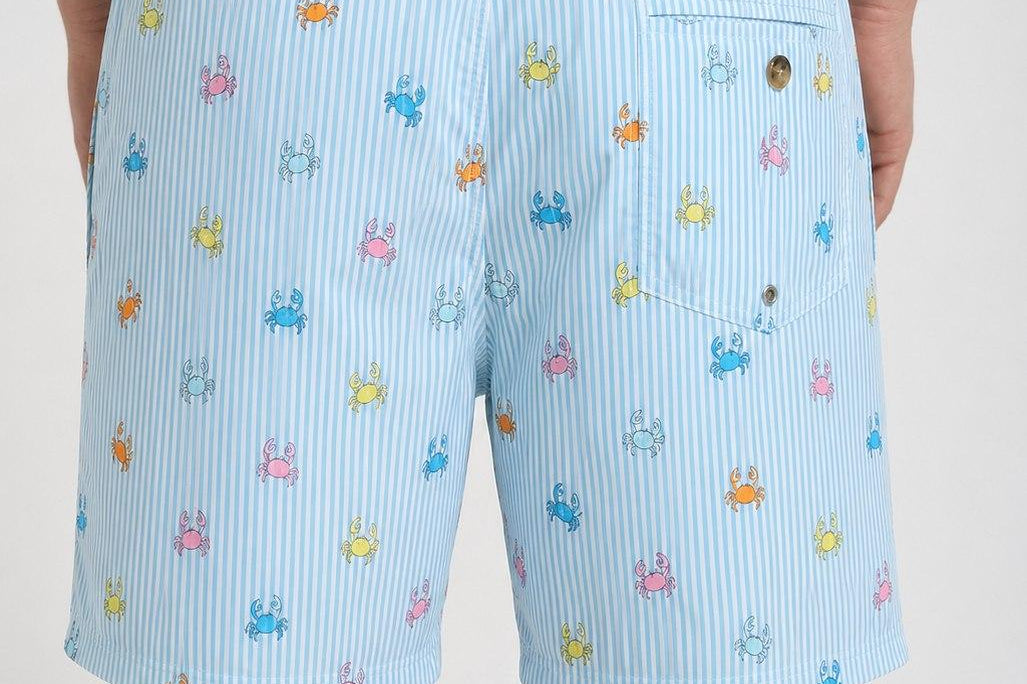 Costume uomo Granchi a righe azzurro PINCHYMULTISTRIPES 30 MC2 SAINT BARTH 