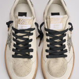 Sneakers donna Ball Star glitter argento GWF00117 F00747212274 GOLDEN GOOSE 