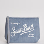 Pochette donna Aline Corduroy in velluto celeste ALINE COURD36 MC2 SAINT BARTH 