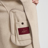 Cappotto uomo monopetto midi beige F09MUC952D 33023 MONTECORE 