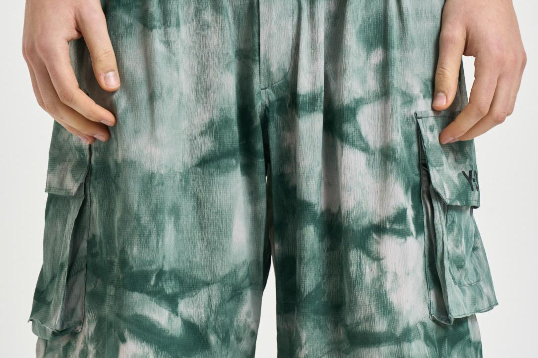 Bermuda uomo cargo fantasia verde K5521 MULTCO Y-3 