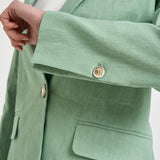 Giacca donna monopetto verde menta 106597 A34I FREDAT80 PINKO 