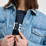 Camicia donna Paxton over in denim chiaro 11690 WHD9BALTICBLUE ANINE BING 