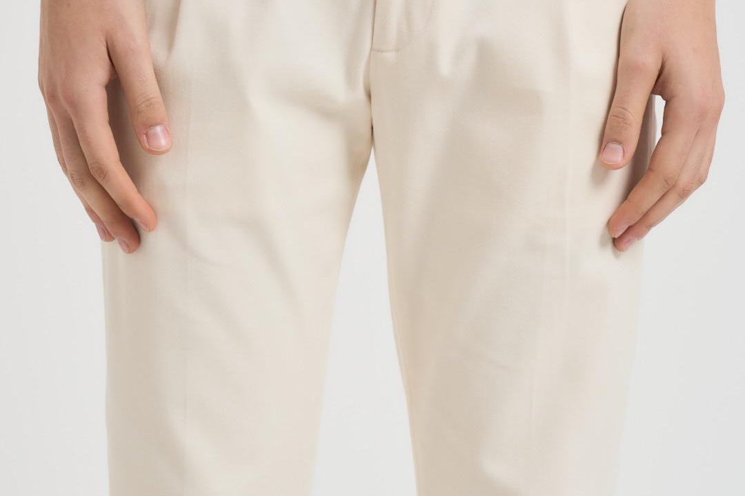 Pantalone uomo dritto panna RETRO TS1620XWHITE BERWICH 