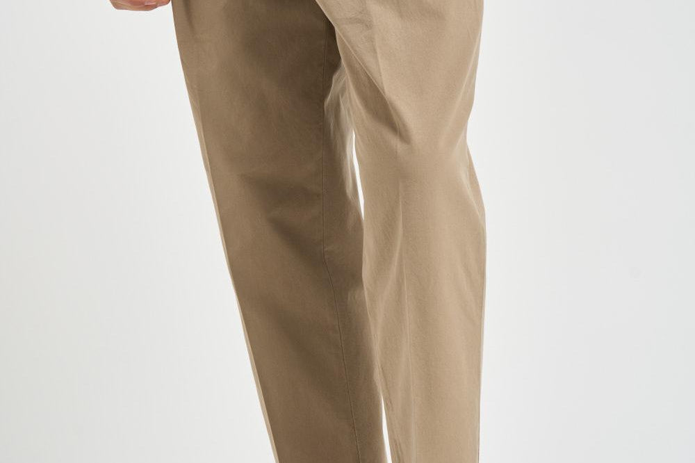 Pantalone uomo doppia pinces beige BELLOD 300519553 BRIGLIA 