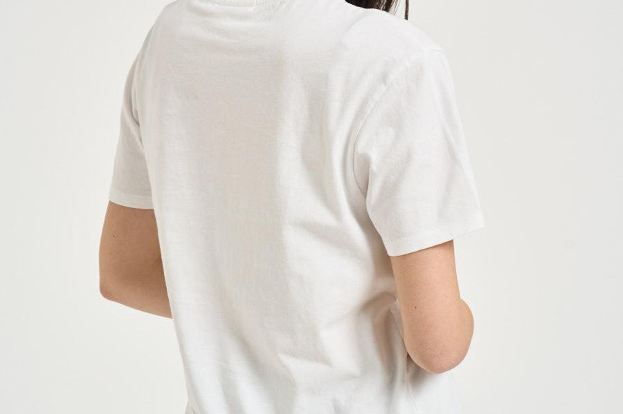 T-shirt donna girocollo bianca con ricamo EMILIE 00279L MC2 SAINT BARTH 