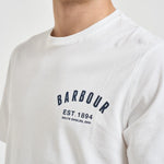T-shirt uomo girocollo bianca MTS0502 WH11 BARBOUR 