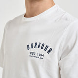 T-shirt uomo girocollo bianca MTS0502 WH11 BARBOUR 
