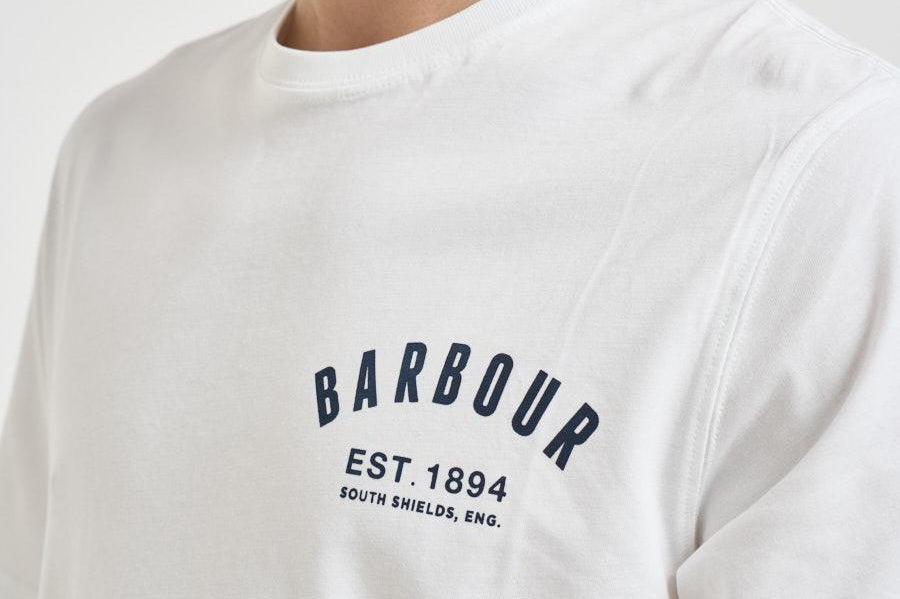 T-shirt uomo girocollo bianca MTS0502 WH11 BARBOUR 