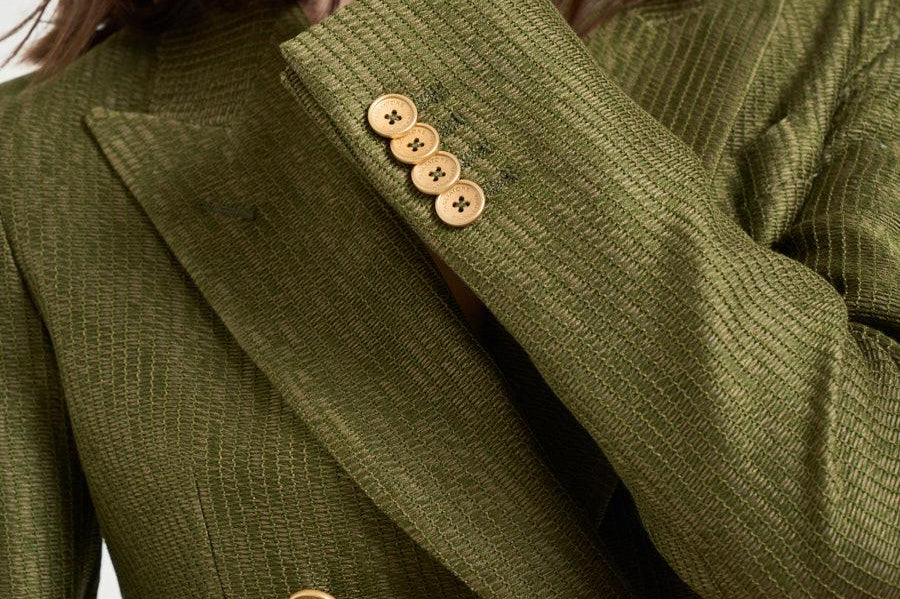 Giacca donna doppiopetto verde bosco JPARIGI10BSV 340311EV804 TAGLIATORE 