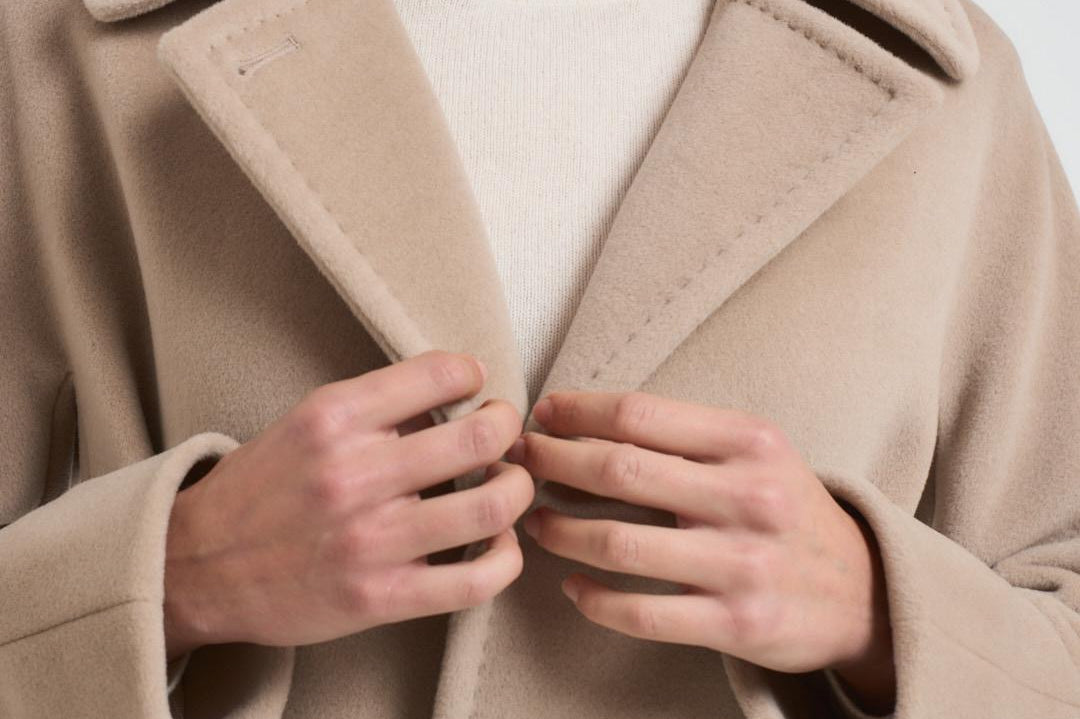 Cappotto donna lungo Tenzone beige TENZONE 020 MAX MARA STUDIO 