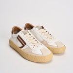 Sneakers uomo Vintage Whale bianche e marrone VINTAGE BARK PURAAI 
