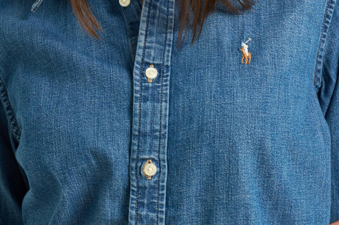 Camicia donna in denim scuro 211969458 001 RALPH LAUREN 