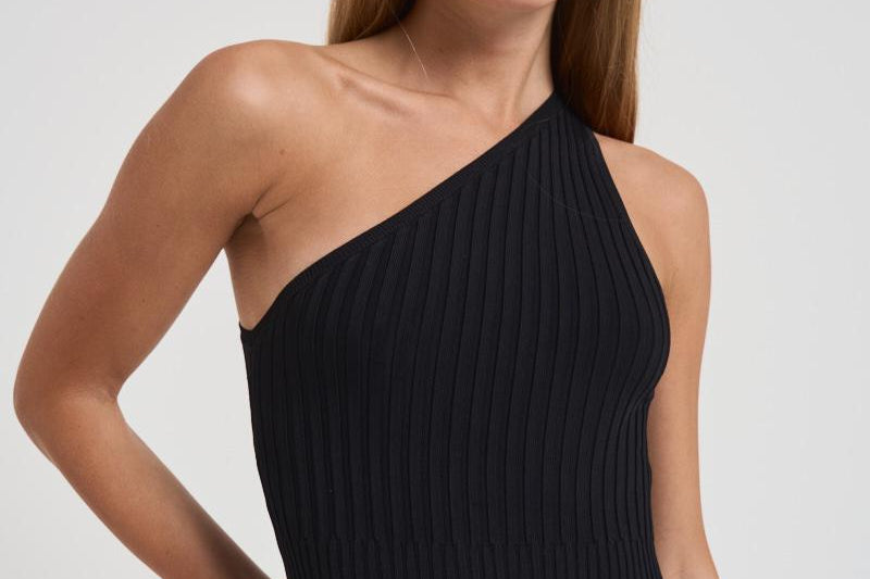 Abito midi monospalla donna KELLIE BLACK IRO 