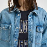 Camicia donna Paxton over in denim chiaro 11690 WHD9BALTICBLUE ANINE BING 