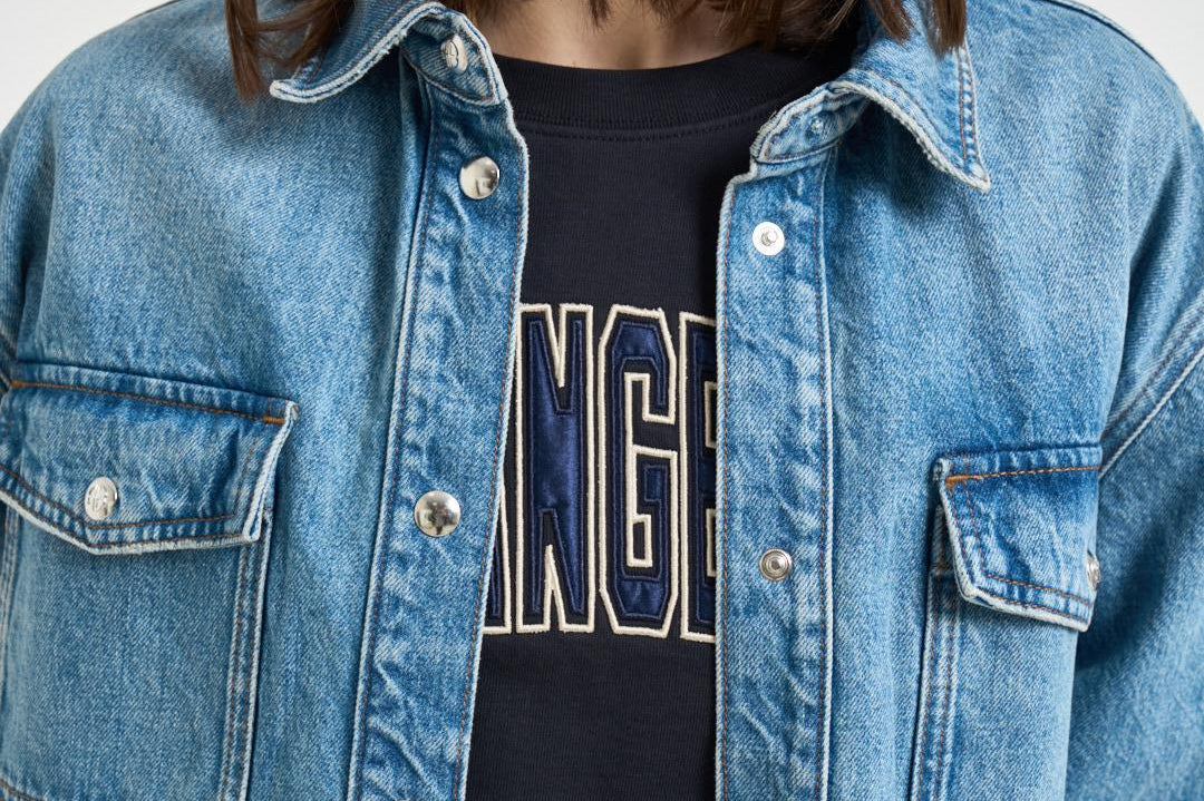 Camicia donna Paxton over in denim chiaro 11690 WHD9BALTICBLUE ANINE BING 