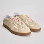 Sneakers donna in suede beige S100709 01 ALOHAS 