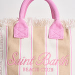 Borsa donna Colette a righe beige e bianca COLETTE 02596L MC2 SAINT BARTH 