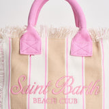 Borsa donna Colette a righe beige e bianca COLETTE 02596L MC2 SAINT BARTH 