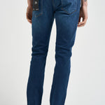 Jeans uomo skinny in denim blu EM000121 AF22800MB002 EMPORIO ARMANI 