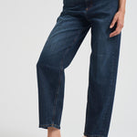 Jeans donna Bessie carrot fit in denim scuro DP784 DFE311800 DONDUP 