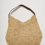 Borsa donna Meva in rafia chiara MEVA TEA IBELIV 
