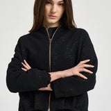 Bomber donna micropaillettes nero GI000385D 12862S9300 HERNO 