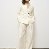 Giacca donna doppiopetto panna 2156 542501 L.B.M. 