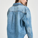 Camicia donna Paxton over in denim chiaro 11690 WHD9BALTICBLUE ANINE BING 