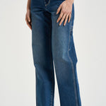 Jeans donna Jeyda in denim blu medio PA0625FA D1H01I30BU ISABEL MARANT 