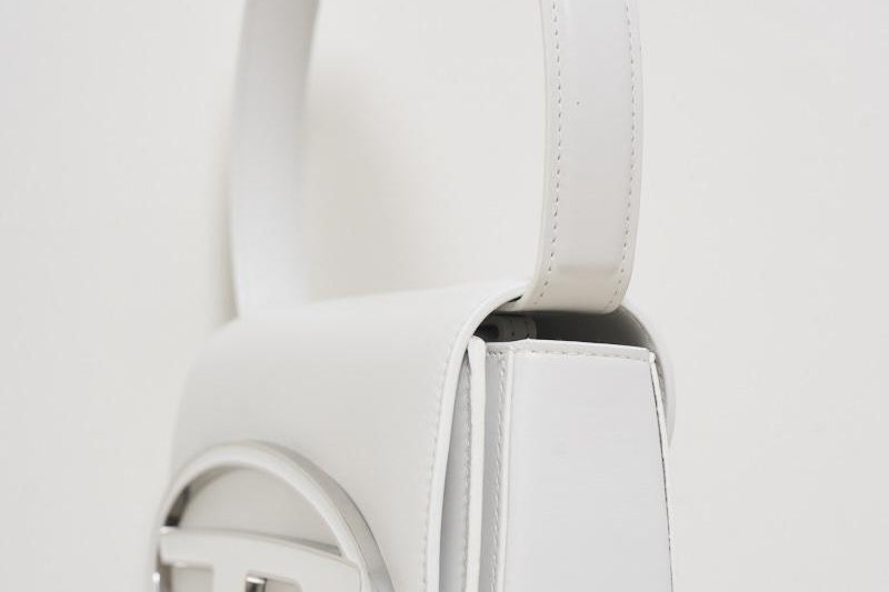 Borsa donna 1DR in pelle bianca X08396 PR818T1003 DIESEL 
