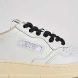 Sneakers donna Medalist Low bianca e cavallino leopardato AULW OC01 AUTRY 