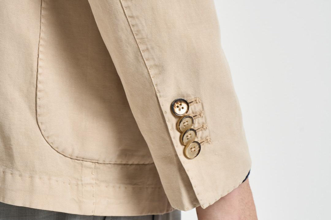 Giacca uomo monopetto beige 2837 651661 L.B.M. 