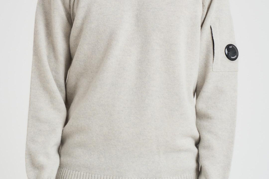 Maglia Lambswool uomo grigia 19CMKN707A 110149AM13 CP COMPANY 