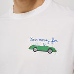 T-shirt uomo girocollo bianca con stampa SAVEFORCAR 01NEB MC2 SAINT BARTH 