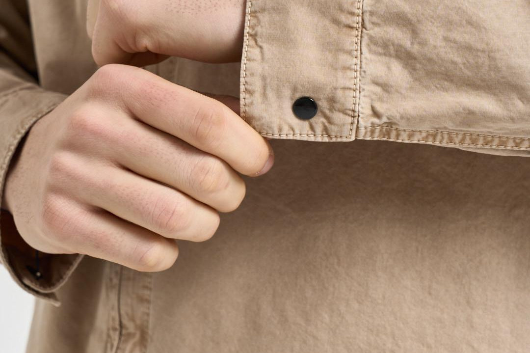 Camicia uomo 'old' effect beige 1200008 S00WNV019A STONE ISLAND 